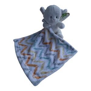 Little Miracles NWT Lamb Security Blanket Lovey 2 Pc Baby Set Chevron